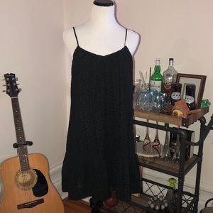 Black Madewell Embroidered Dress
